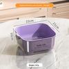 Kitchen Double Drain Basket Ins Wind High Value Vegetable Wash Basin Drain Basket  Large Capacity Fruit Wash Vegetable Baskets