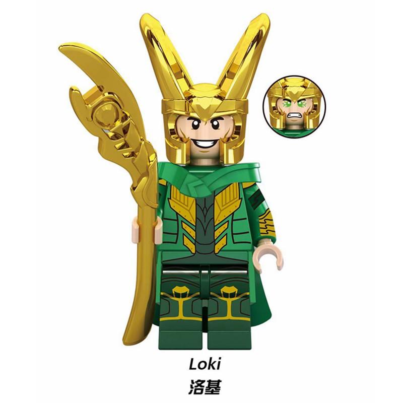Thor Loki Hela Odin Iron Man Marvel Super Heroes Building Blocks Education Toys Gifts