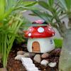 Mushroom Craft Office Bonsai Decoration Miniature Figurine Micro Landscape Fairy Garden Ornament