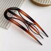 Crystal U-Shaped Hairpins, Elegant And Easy Oval Leopard Print Hair Additions, Suitable for Valentine'S Day