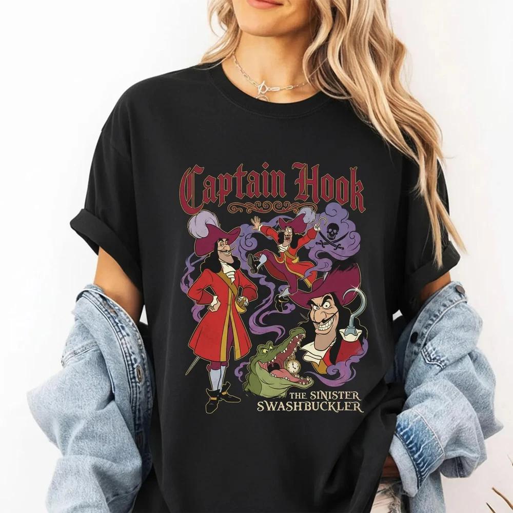 Villains Captain Hook Shirt Captain Hook Pirate Shirt Peter Pan S