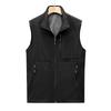 Men's Casual Breathable Vest Outdoor Sports Cardigan Stand Up Collar Vest