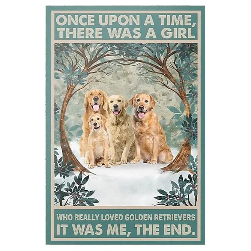 Metal Tin Signs Plaque A Girl Loved Cat Wall Decoration Vintage Iron Painting Art Posters for Man Cave Home Cafe Garden Club