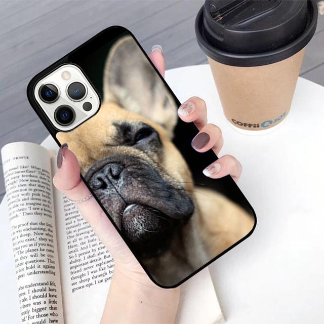 Black French Bulldog Dog Phone Case Cover For iPhone 17 Air 16 15 14 Plus 13 12 11 Pro Ma Apple  Shell Coque