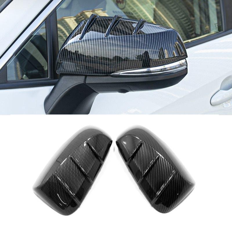 For Toyota Grand Highlander 2024 2025 Black Car Side Rearview Mirror Cover Rear View Mirror Rain Eyebrow Board Sunshade Cover