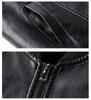 Men's Leather Business & Motorcycle Jacket with Baseball Collar (Autumn/Winter 2025 Collection)