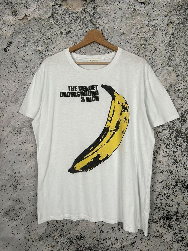 The Velvet Underground & Nico Andy Warhol Graphic Black Unisex Tshirt KH11210 Unisex T-Shirt L