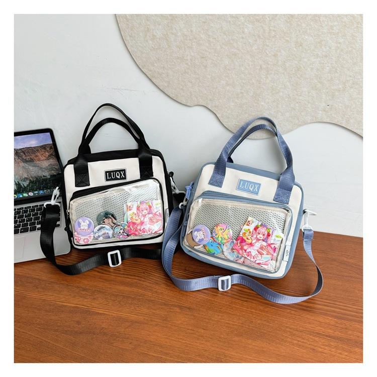 Japanese Girl JK Two-dimensional Yuan Small Food Transparent Pain Bag Versatile Soft Girl Portable Messenger Bag College Wind Pain Bag