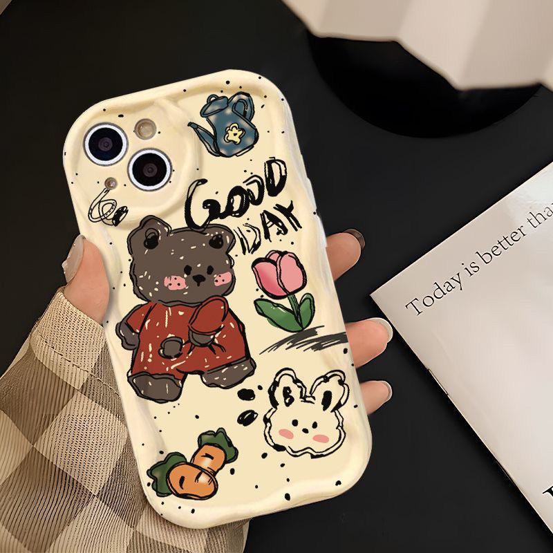 

Мягкий противоударный чехол молочно-белого цвета для Apple 13promax wave 13, 14, 14plus, 11, 12. iPhone 13