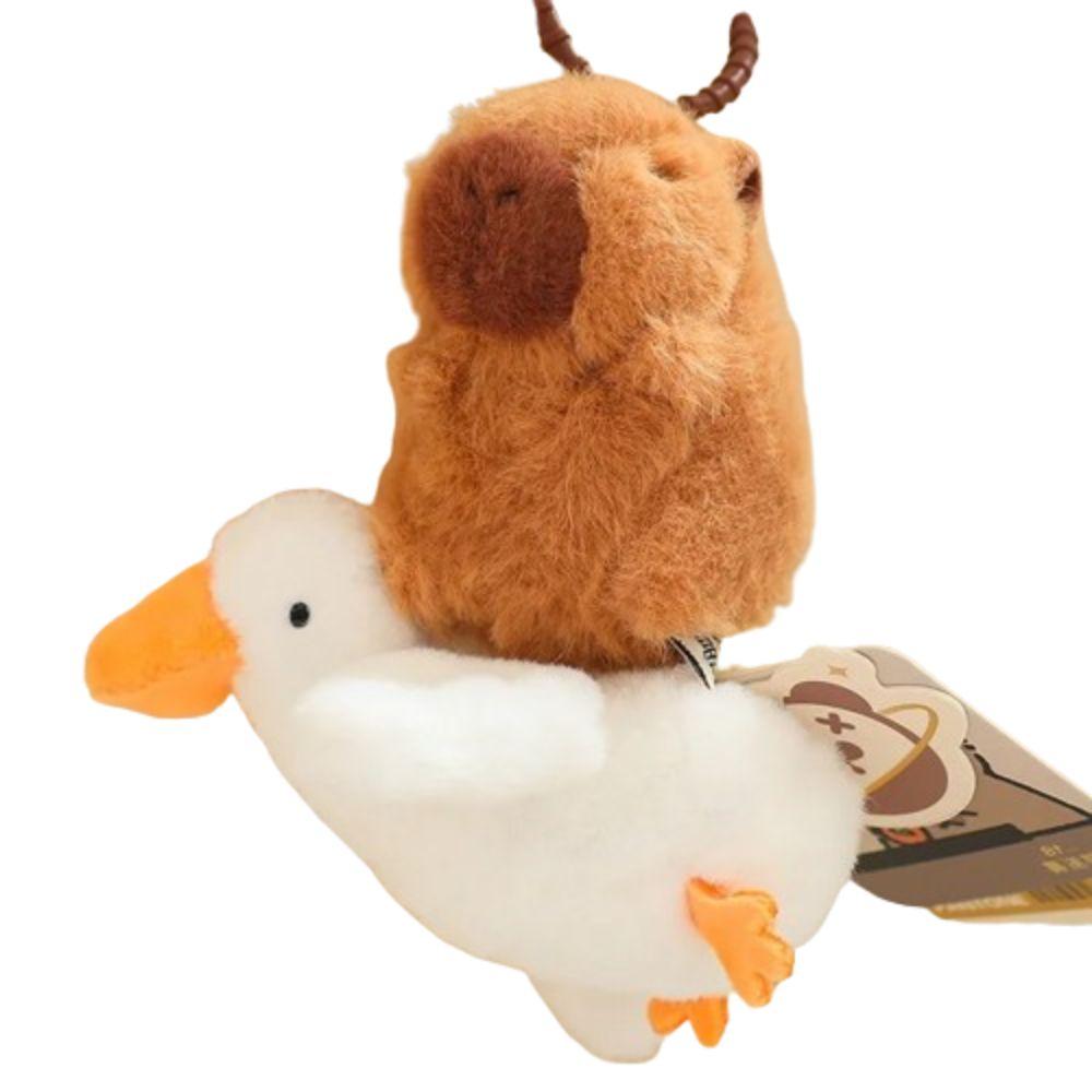 Stay Wire Capybara Plush Keychain Crocodile Capybara Plush Doll Capybara Plush Pendant Girls