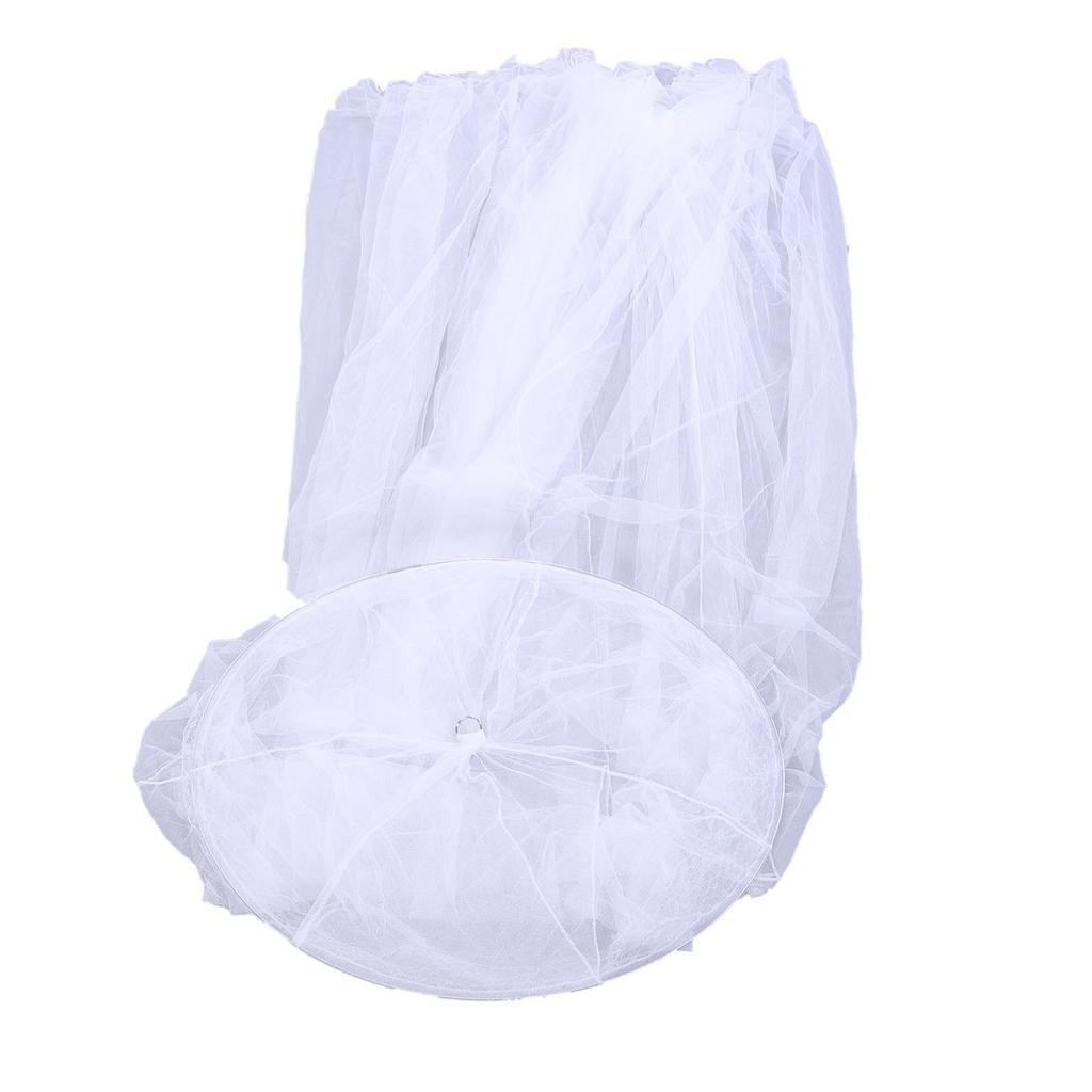 Net Bed Canopy Breathable Ceiling Hanging Bed Curtain Netting for Single Beds Full Size Beds White