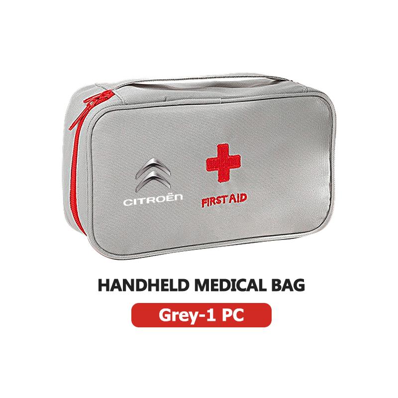 

Portable First Aid Kit Bag Medicine Medical Emergency Storage Bag For Citroen C4 C3 C5 C1 C2 C6 C4L DS3 DS4 Berlingo Picasso