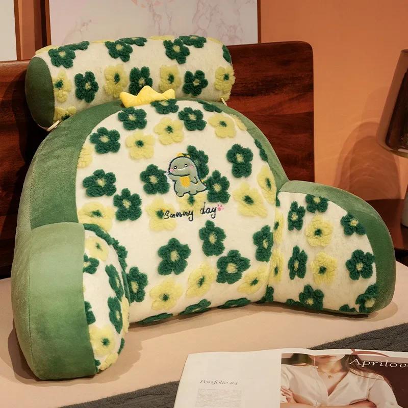 Plush Fur Soft Waist Pillow Bedhead Pregnant Women's Waist Protection Pillow Home Furnishing Sofa Decoration Printed Cushion