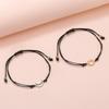 Creative Gold Silver Sun Moon Alloy Adjustable Couple Bracelet For Travel Gift