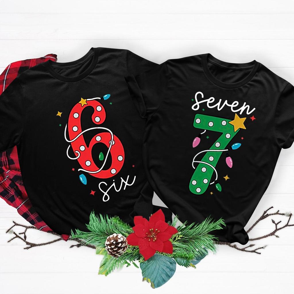 Camiseta de manga corta con cuello redondo y estampado de moda para mujer