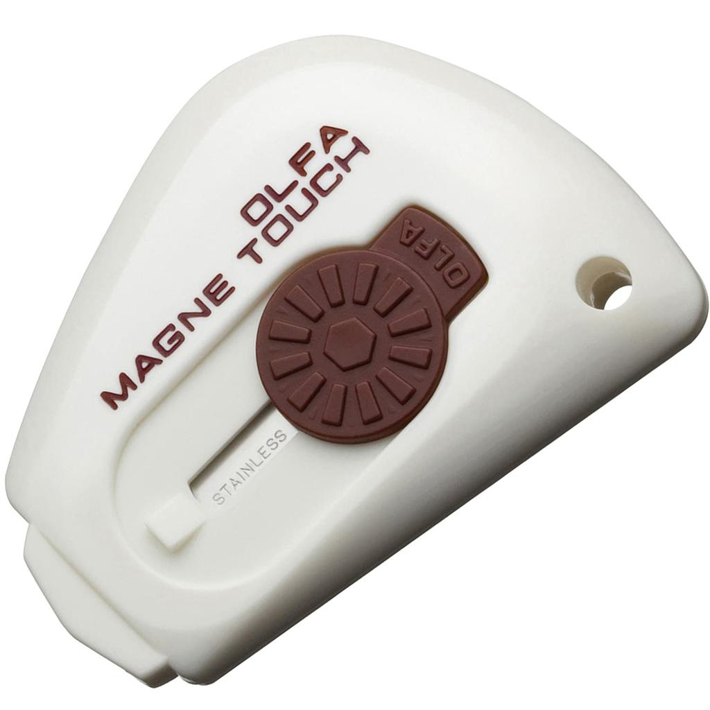 OLFA Compact Knife Magnetouch 95B2 (2-pack, White/Lime Green)