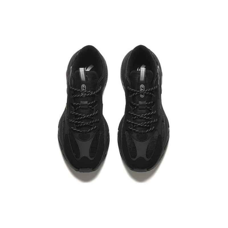 Anta Cushioning Wear-Resistant Low-Top Casual Shoes Men's Black Sneakers 112428853-2