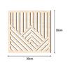 2Pcs Wooden Wall Art Panels Modern Ornaments Wood Wall Hanging Sculptures Boho Abstract Wall Decor for Office Living Room