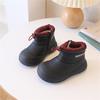 Winter Children Snow Boots Leather Warm Plush Waterproof Kids Shoes Non-slip Soft Sole  Girls Boys Boots EU 26-37