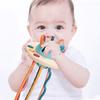 Montessori-Silikonspielzeug, UFO-Pull-String-Spielzeug, frühes Erziehen für Kleinkinder, Babys
