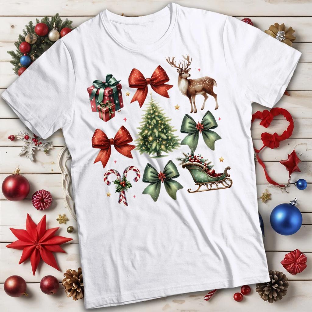 Christmas Winter Green Tree T-Shirt Tee