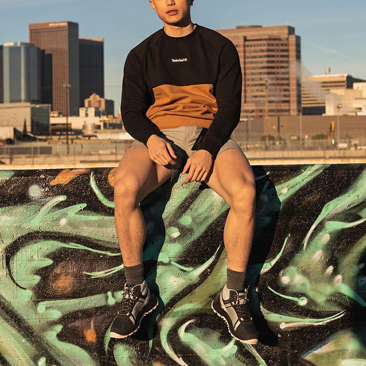 Timberland Solární Vlna Světle Zelená GreenStride Protiskluzové Odolné Trekové Boty Středního Střihu Pánské Trekové Boty Šedá Černá A2DA6033