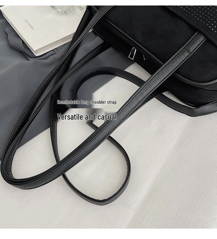 2025 Retro Strass Damen Tote: Schultertasche mit großem Fassungsvermögen für Herbst/Winter für Arbeit & Pendeln