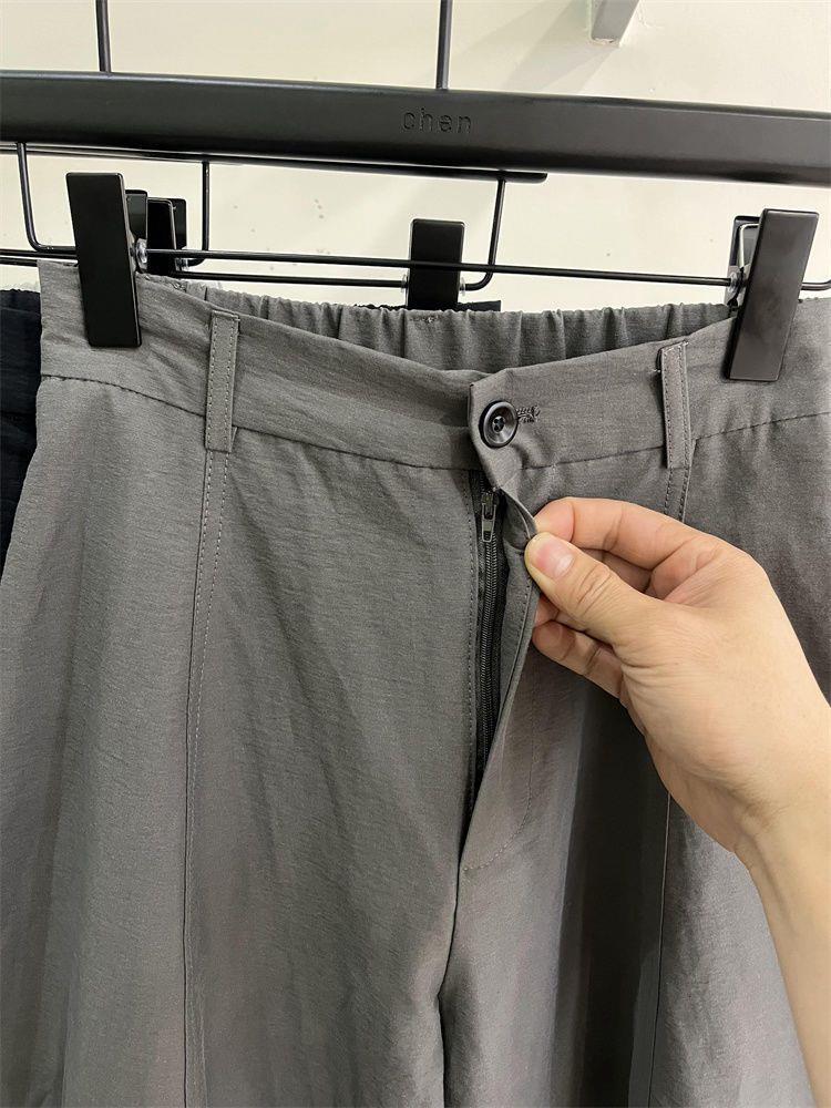 Koreanische High-Waist Straight-Leg Frühjahrs-Freizeithosen für Damen