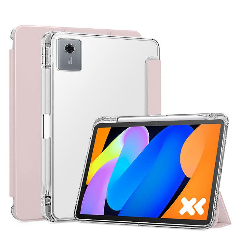 Pour Lenovo Xiaoxin Pad 11 TB335FC Avec Porte-Stylo Coque Tablette Pliable Pour Lenovo Idea Tab Tablette 11  Étui tb336zu tb336fu Lenovo Idea Tab 11 rose