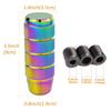 Arenbel Alloy Car Shift Knob Gear Stick Shifter Lever Knob Manual Auto Universal Colorful