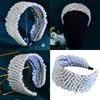 Elegant Faux Pearls Headbands Rhinestones Hair Hoop Girls Hairband for Weddings and Parties