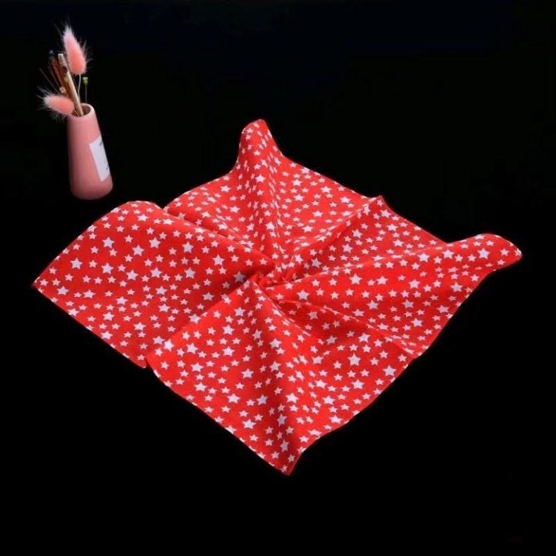 Flower Printing Handkerchief 10PCS Pocket Hankie Towel Sweat Wiping Cloth Kerchief for Adult Unisex Gifts Packing Cloth