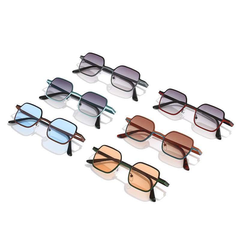 Small Frame Sunglasses, Literary Square Glasses, Personalized Paint Sunglasses For Women