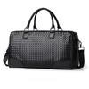 Vintage Woven Handheld Travel Bags High Quality PU Leather Large Capacity Sports Yoga Fitness Bag for Men Short Distance Trip Oblique Span Touring Bag