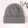 acrylic knitted hat flanged wool hat autumn and winter warm wool hat embroidery