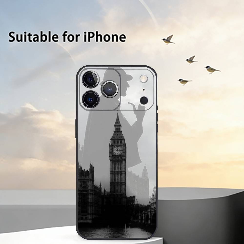 

221b Sherlock H-Holmeses Phone Case Silicone Soft For IPhone 17 16 15 14 13 12 11 X XR Plus Pro Max Plus iPhone14ProMax
