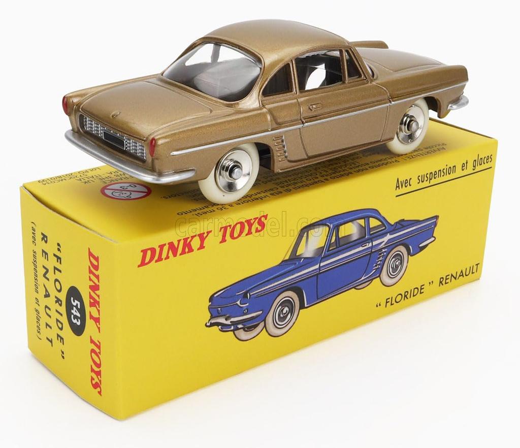 DINKY TOYS Scale Dinky Renault Floride 1959 Gold Reproduction Diecast Model Car 1/43