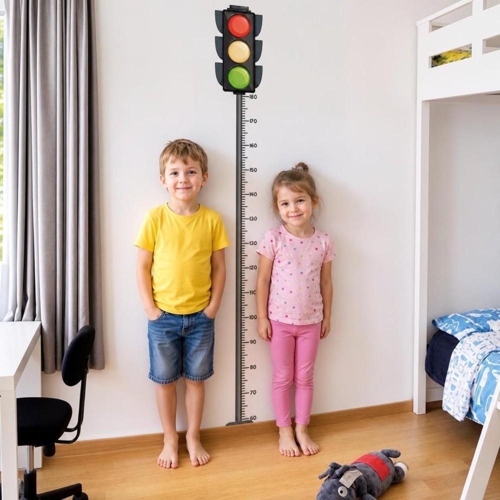 Peel and Stick Kids Growth Chart Decal Removable Growth Measuring Tool Kids Room