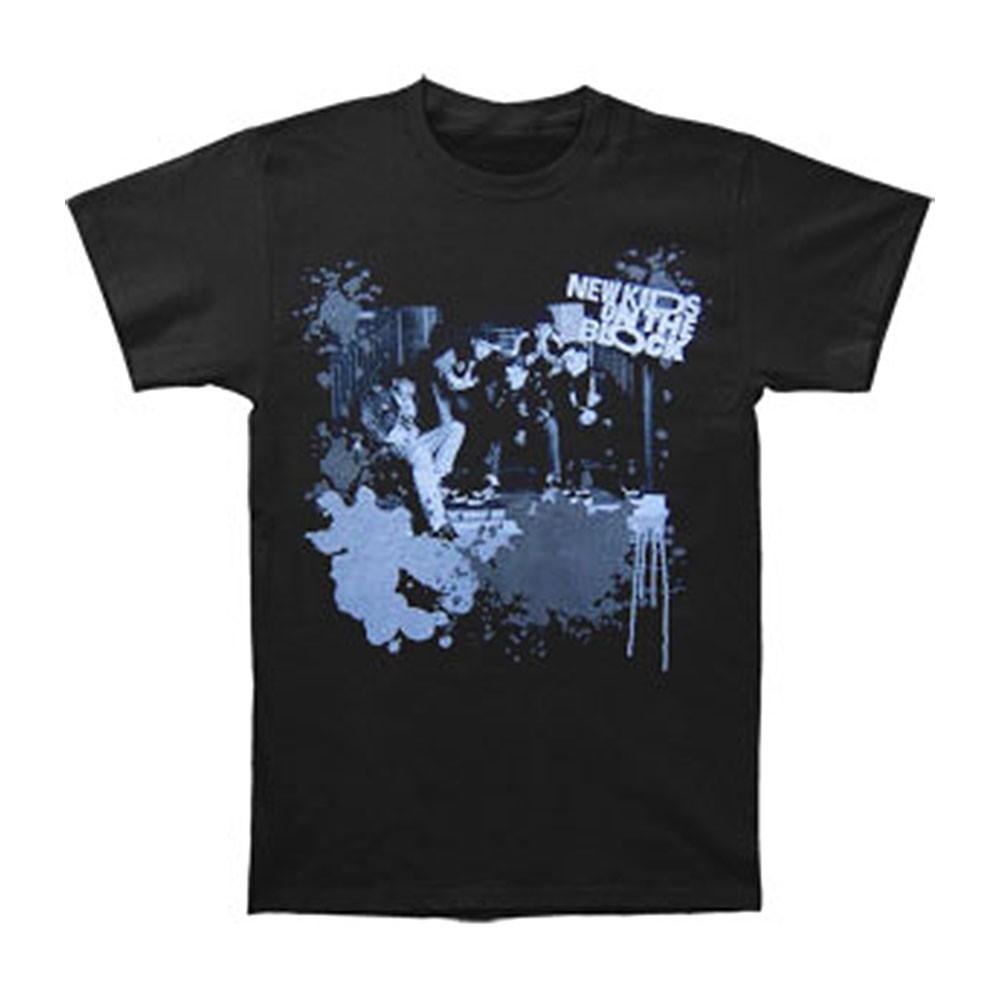 Men s New Kids On The Block Splatter Tour T-shirt Small Black XL