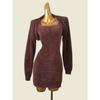 US Fashion Brand Mink-like Wool Two-piece Set Pack Sexy Tube Top Bodycon Dress Short Long-Sleeved Sweater Small Shawl