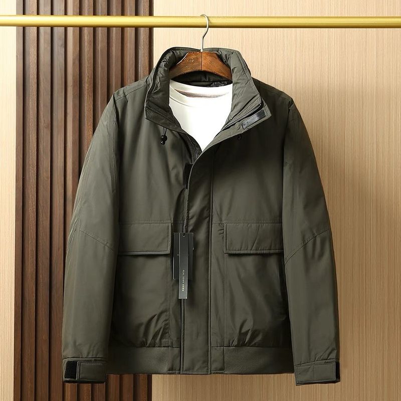 Mountain-Style Outdoor Functional Workwear Stand-Collar Down Jacket for Men, Winter Thickened Cotton-Padded Jacket, Export Men's Cotton Coat