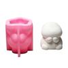 3D Rabbits Candle Molds Casting Molds Lovely Animal Silicone Mould Ornament Molds for Chocolate Fondant Decorations