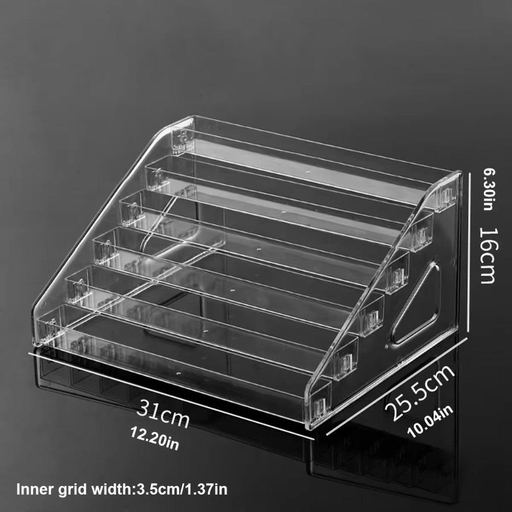 Transparent Acrylic Desktop Display Stand Multi-layer Clear Acrylic Graded Rack Ladder Type Transparent Storage Rack