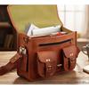 Herren Echtes Vintage Handdecore Leder Messenger Schulter Laptop Tasche Aktentasche