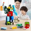 Non-Toxic Assemble Robots Transformation Action Figure Car Model Deformation Number Letters Alphabet Math Educational Children Toys