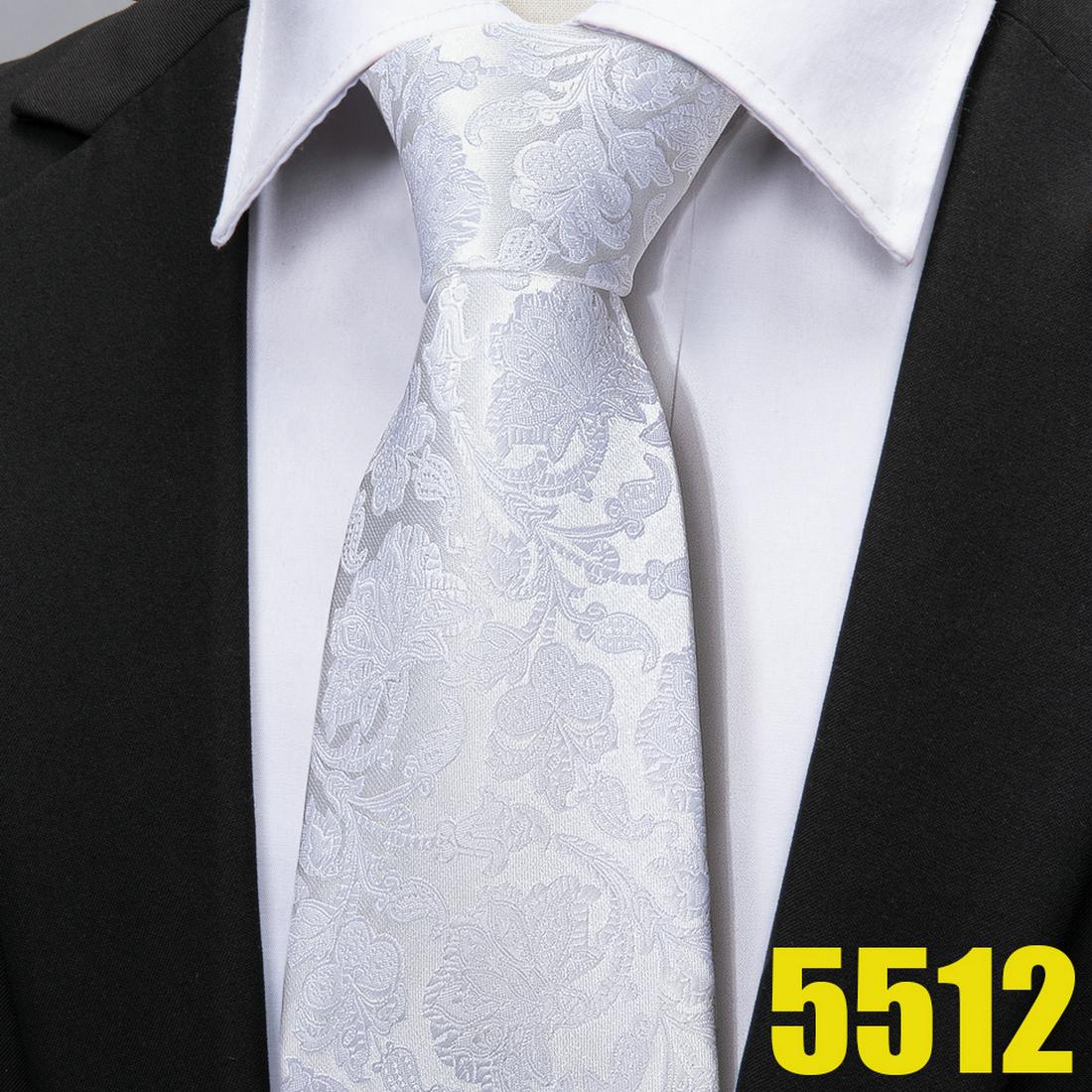 

Barry.Wang Белый Бежевый Шелковый Галстук Мужская Мода Жаккаровый Галстук Носовой Платок Запонки Официальная Свадьба N-5512