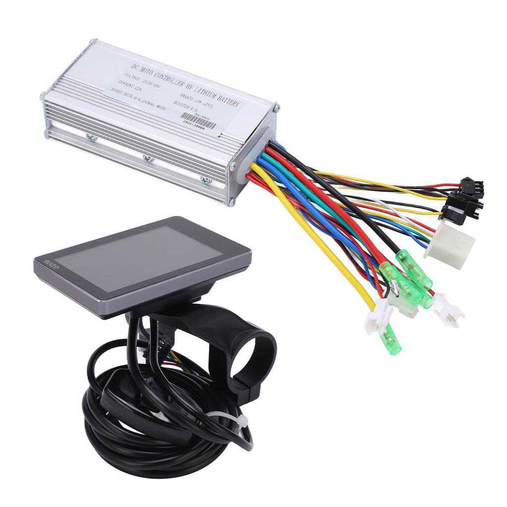 Electric Bike 22A Controller 36V 48V Common Controller with LCD GD063 Display Panel for 500W Motor