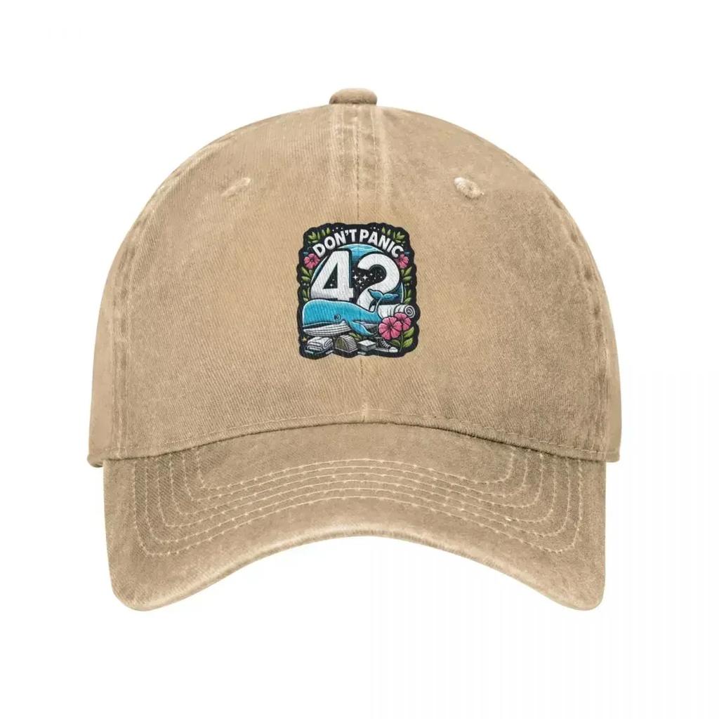 New Dont Panic the whale and the petunia dont forget your towel Baseball Cap Ball Cap Womens Hats Unisexs