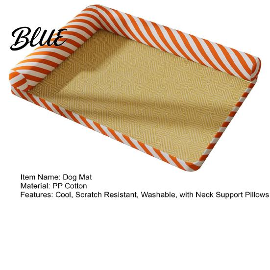 Washable Pet Mat Pillows Cool Bed with Summer Cat Dog Cooling Neck Support Tear Resistant