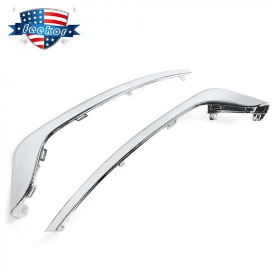 Хромированные накладки на передний левый и правый бампер для Ford Fusion -